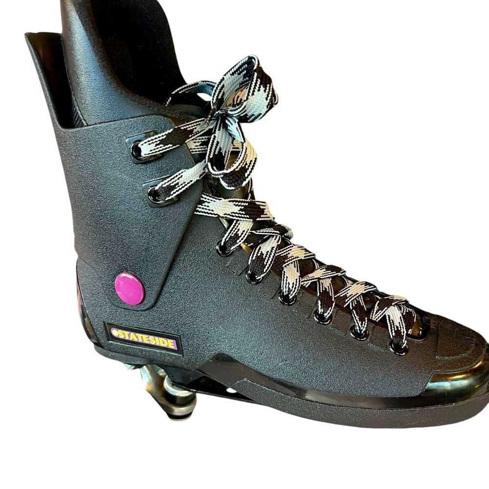 Black Roller Skates with Purple Accents Size 8 - Picture 7 of 15